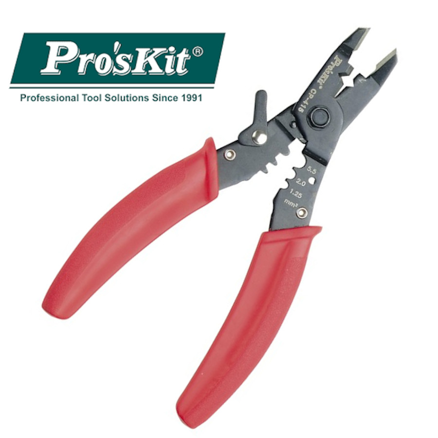 CP-415 Pro'sKit Клещи-кусачки для резки/зачистки/обжима проводов