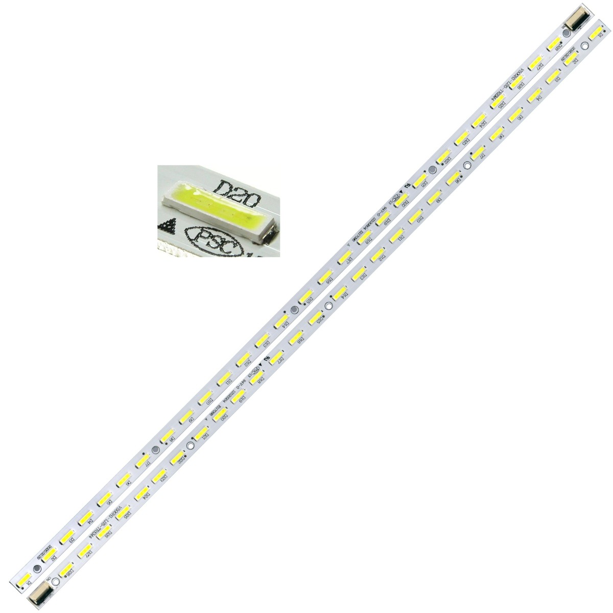 Светодиодная планка для подсветки ЖК панелей V500H1-LS5-TREM4 (комплект 2 планки по 315мм, 28 светод