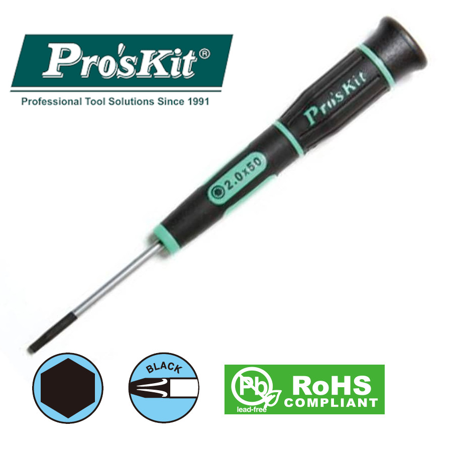 SD-081-H5 Pro'sKit Отвертка прецизионная шестигранная (2,0х50мм)