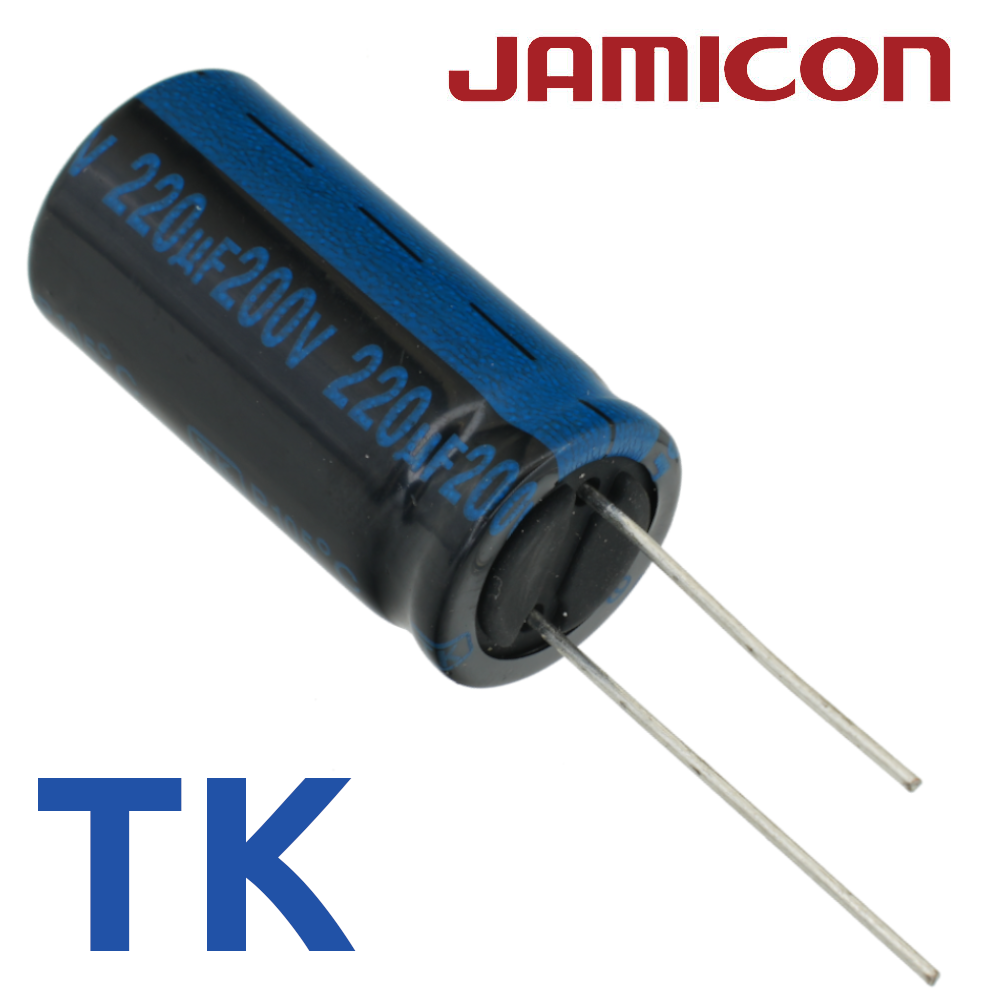 220мкФ 200В (16x31,5) TKR-105C Конденсатор электролитический