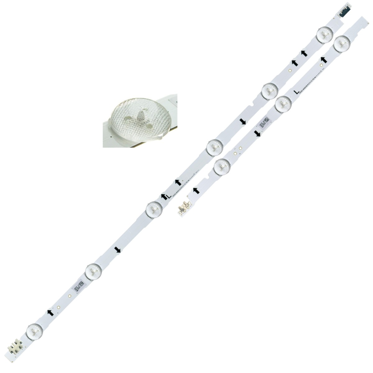 Светодиодная планка для подсветки ЖК панелей D4GE-400DCA-R1/D4GE-400DCB-R1 (836мм, 9 линз)