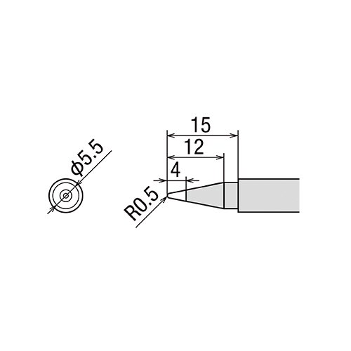 PX-2RT-B жало (d7х37мм) GOOT