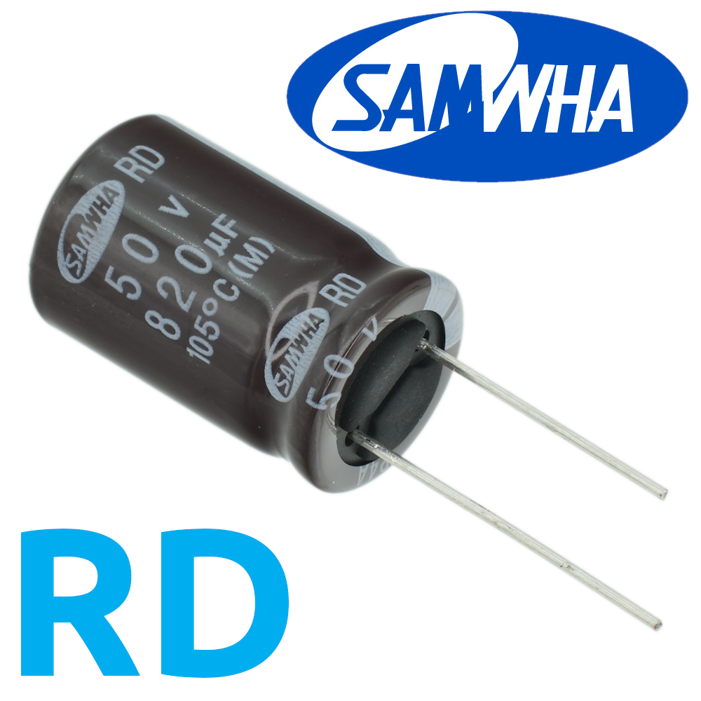 820мкФ 50В (16x25) RD-105C Конденсатор электролитический