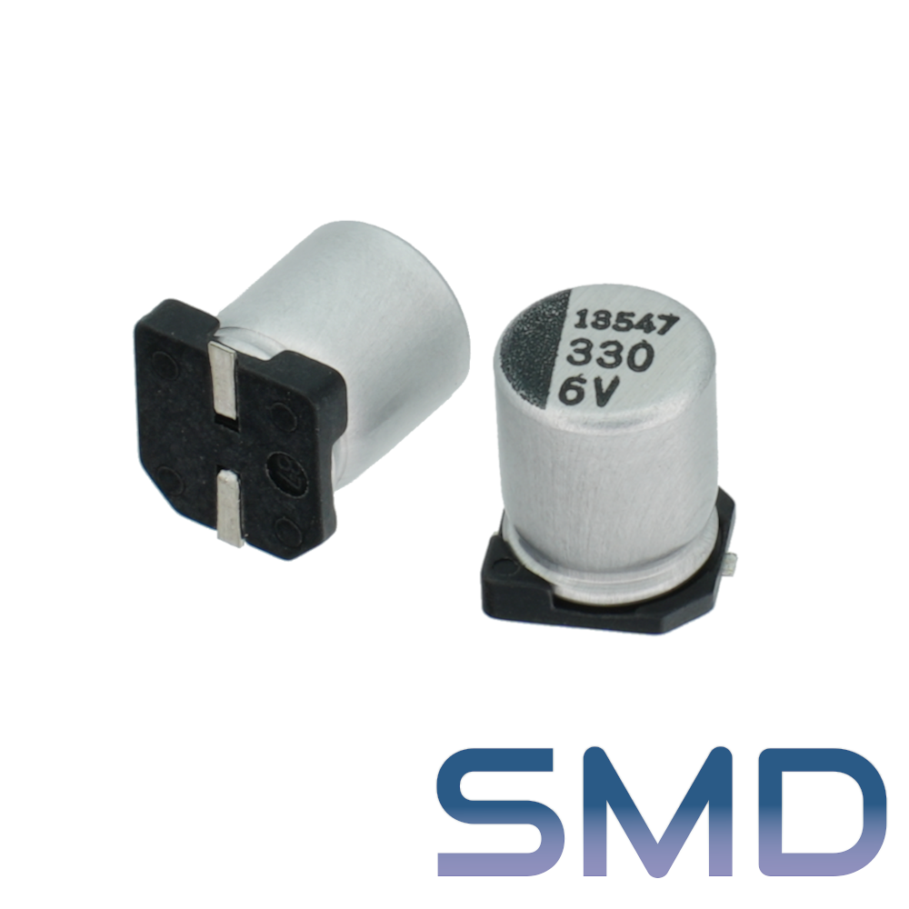 330мкФ 6,3В (6,3x8) SMD-монтаж Конденсатор электролитический