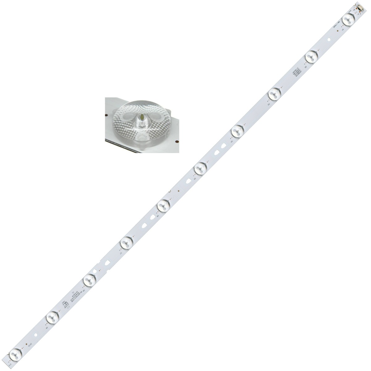 Светодиодная планка для подсветки ЖК панелей LED315D10-07(B) (3В, 635 мм, 10 линз)
