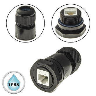 RJ45M25Z1-6A герметичный разъём