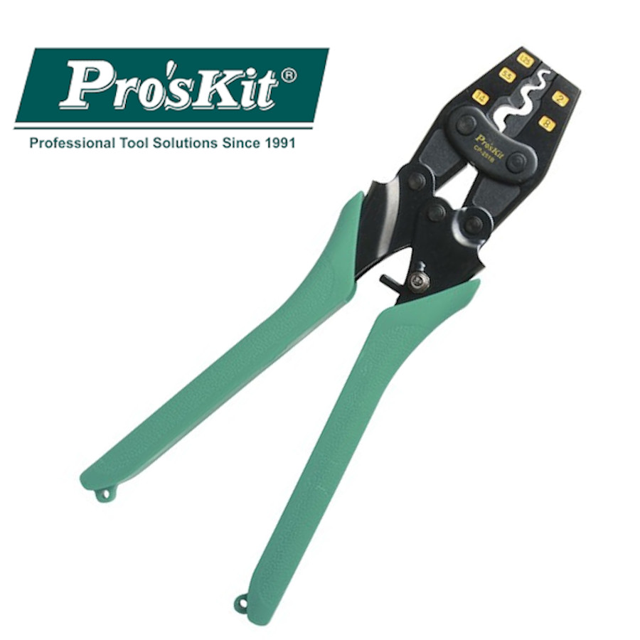 CP-251B Pro'sKit Клещи для обжима неизолированных клемм с трещоткой