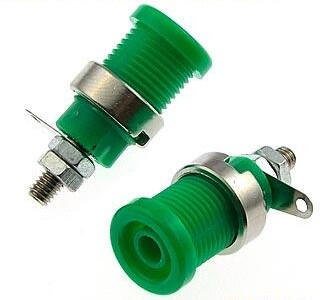 ZP012 4mm Panel-mount Socket,GREEN