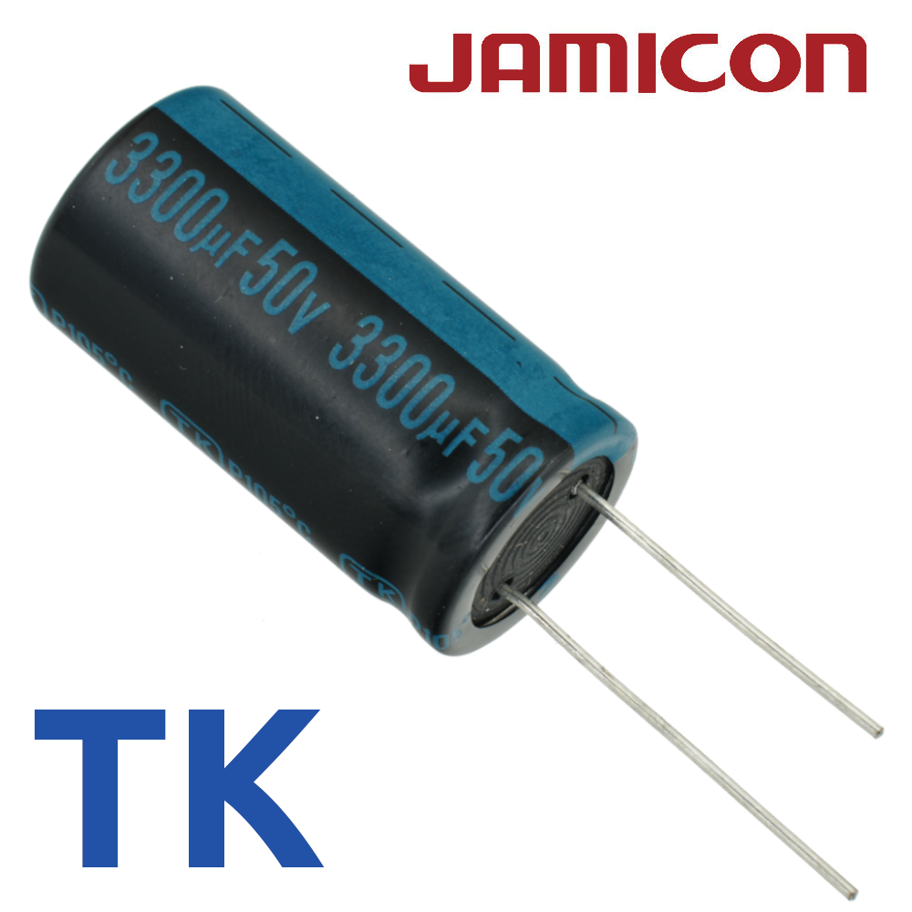 3300мкФ 50В (18x35,5) TKR-105C Конденсатор электролитический