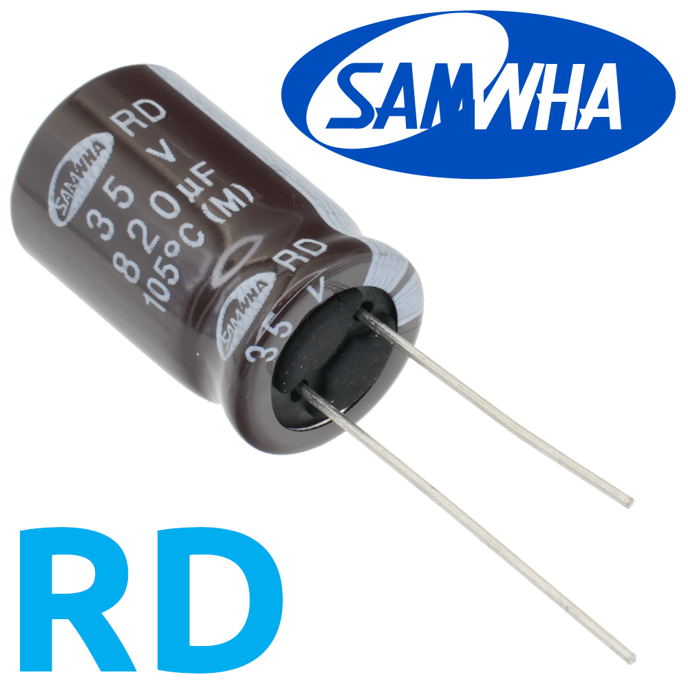 820мкФ 35В (13x20) RD-105C Конденсатор электролитический