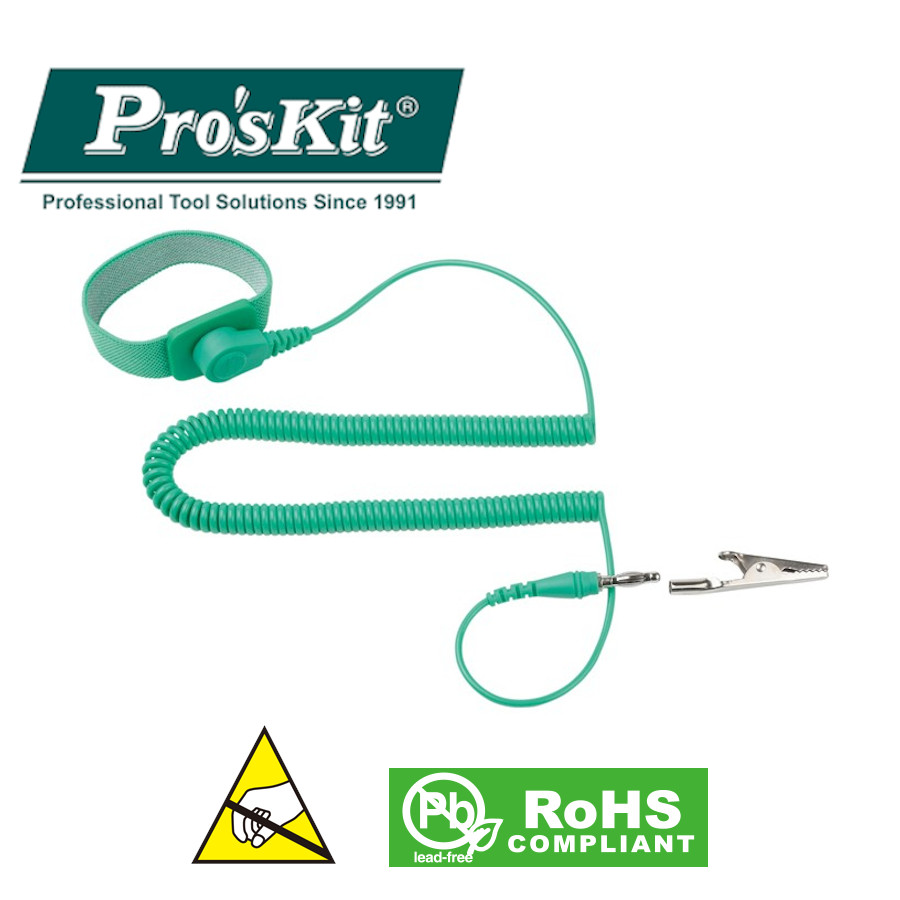 8PK-611 Pro'sKit Браслет антистатический (провод L=3м)