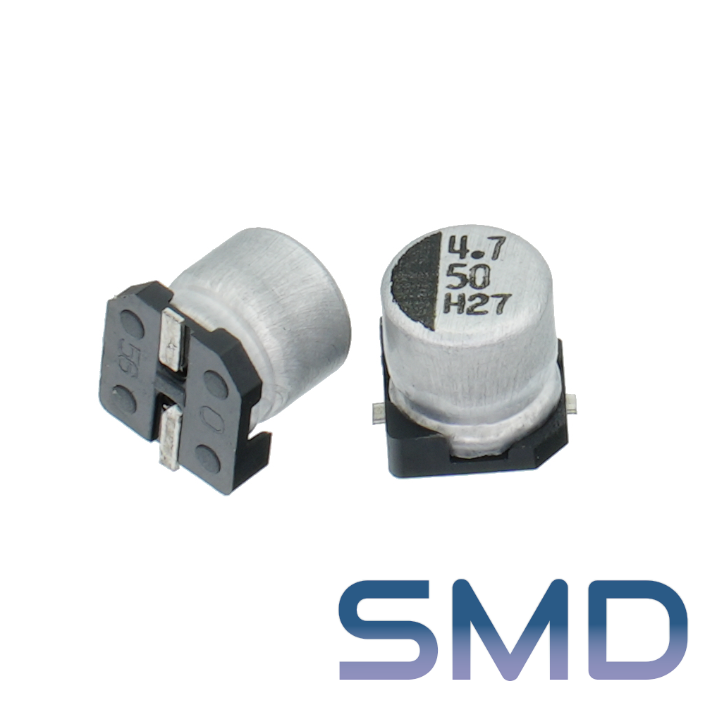 4,7мкФ 50В (5x5,5) SMD-монтаж Конденсатор электролитический