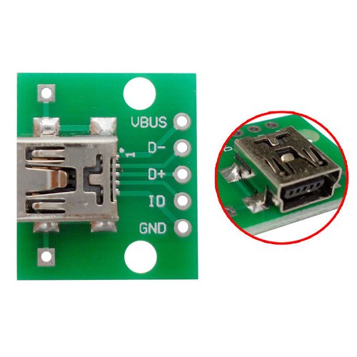 MiniUSB на плате