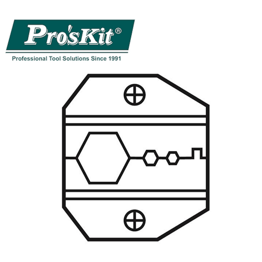 1PK-3003D6 Pro'sKit Губки сменные для обжима конекторов N-серии, RG-8/11