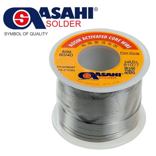 Припой ПОС60 0,8мм  250г c флюсом ASAHI