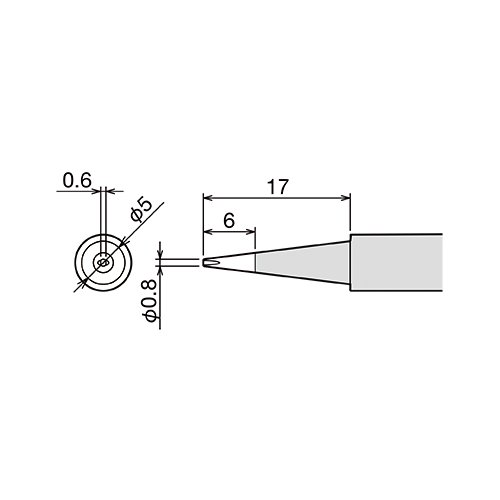 PX-60RT-0.8D жало (d6.5х26мм) GOOT