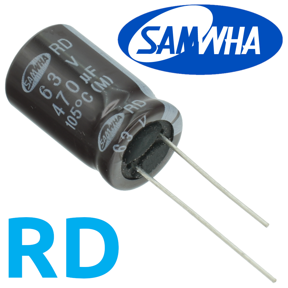 470мкФ 63В (13x20) RD-105C Конденсатор электролитический