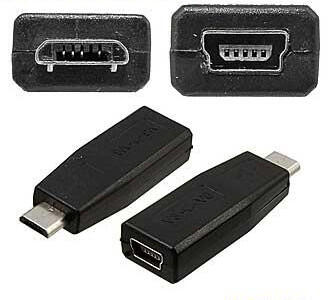 Mini USB-F to micro USB-M