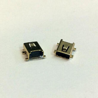 Разъем USB mini gold  MU-08-8pin