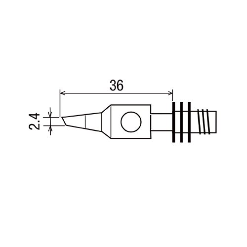 GP-101T-2.4C жало для газового паяльника GOOT