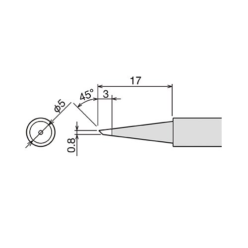 PX-60RT-0.8CR жало  (d6.5х26мм) GOOT