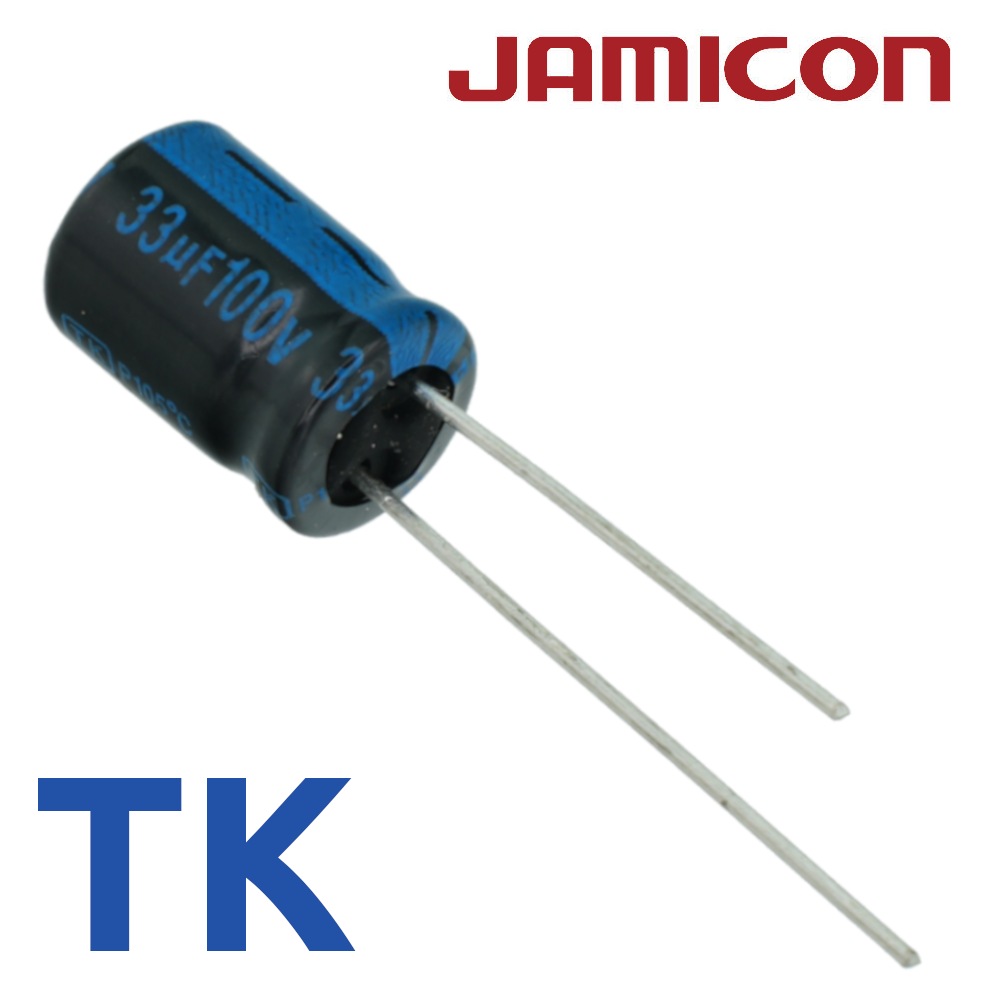 33мкФ 100В (8x12) TKR-105C Конденсатор электролитический