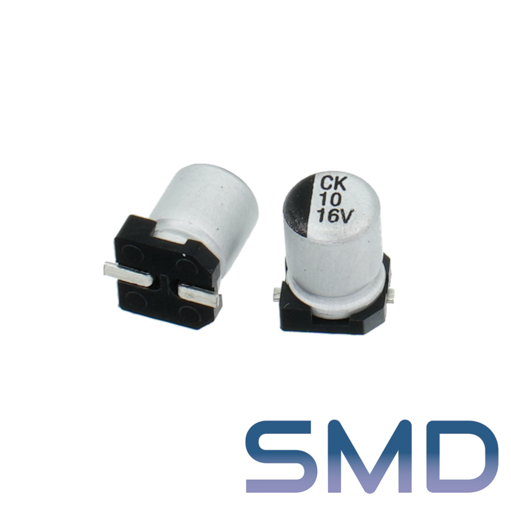 10мкФ 16В (4x5,5) SMD-монтаж Конденсатор электролитический