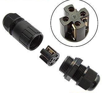 SZC-4-M20 (d=7-10.5mm) IP68 250V/10 герметичный разъем