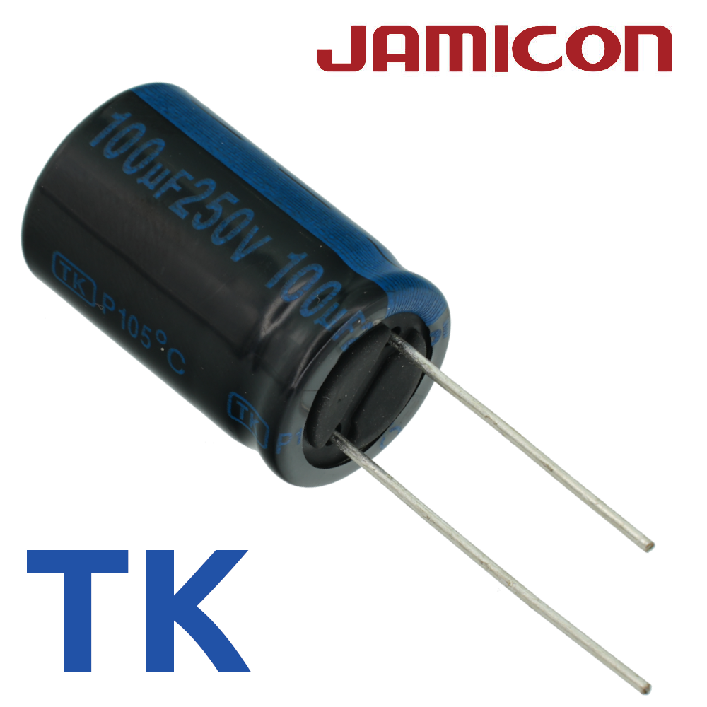 100мкФ 250В (16x25) TKR-105C Конденсатор электролитический