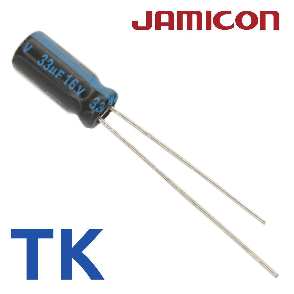 33мкФ 16В (5x11) TKR-105C Конденсатор электролитический