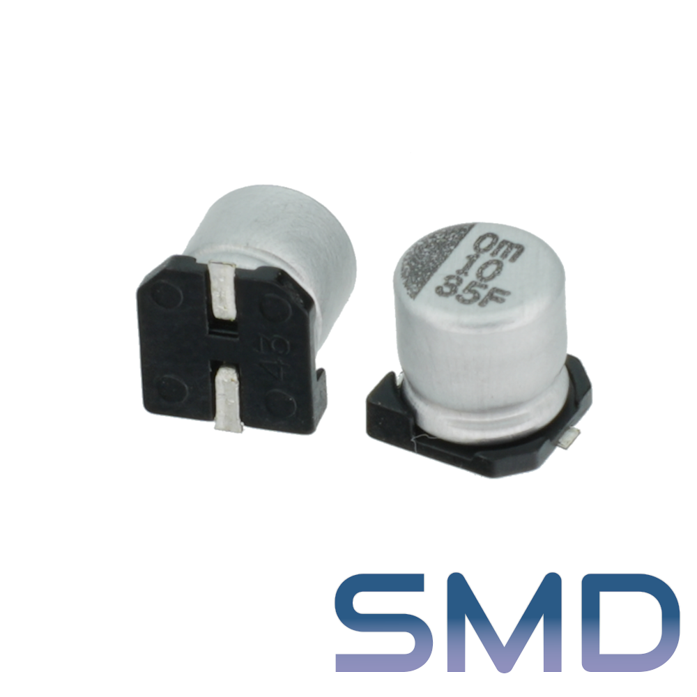 10мкФ 35В (5x5,5) SMD-монтаж Конденсатор электролитический