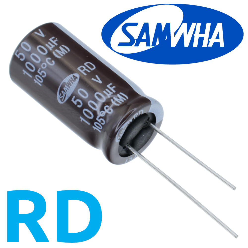 1000мкФ 50В (13x25) RD-105C Конденсатор электролитический