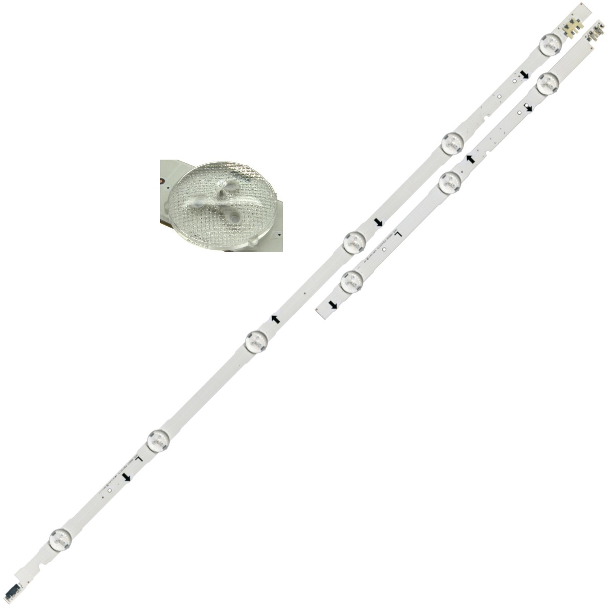 Светодиодная планка для подсветки ЖК панелей D4GE-480DCA-R3/D4GE-480DCB-R3 (1000мм, 9 линз)