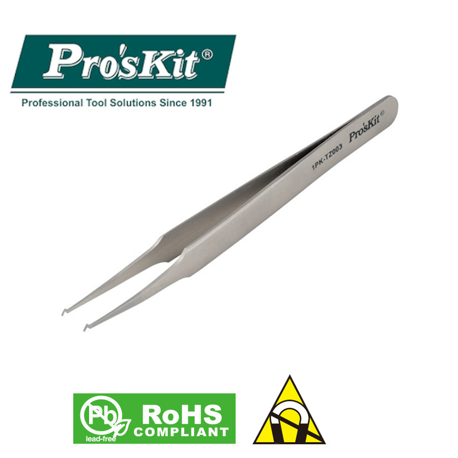 1PK-TZ003 Pro'sKit Пинцет для SMD компонентов (120мм)