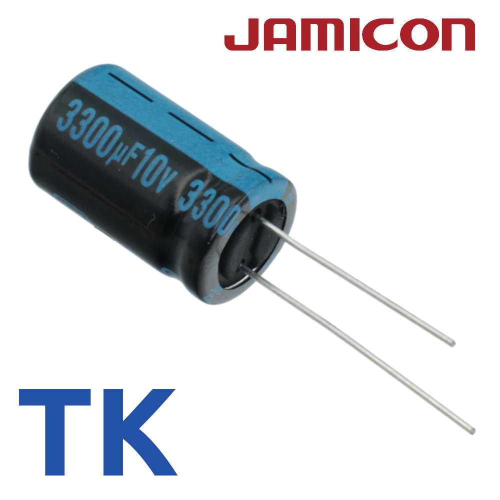 3300мкФ 10В (12,5x20) TKR-105C Конденсатор электролитический