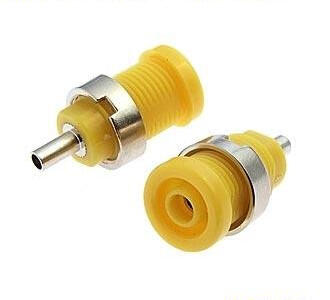 ZP014 4mm Panel-mount Socket,YELLOW