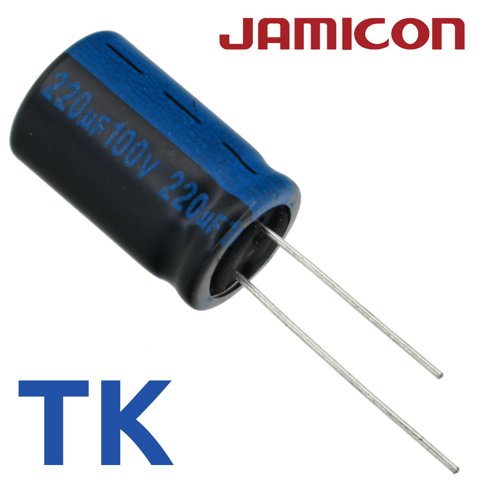 220мкФ 100В (12,5x20) TKR-105C Конденсатор электролитический