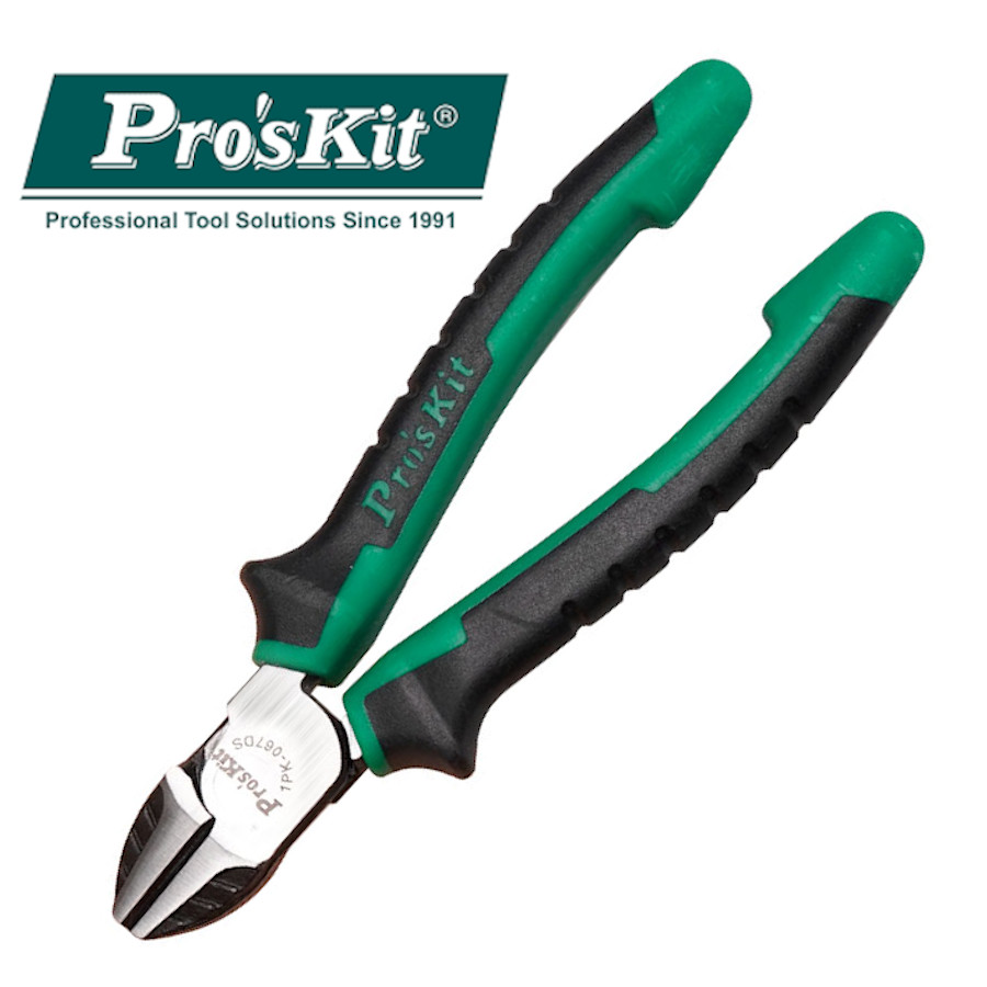 1PK-067DS Pro'sKit Кусачки (медь до 2.6мм, 165мм)