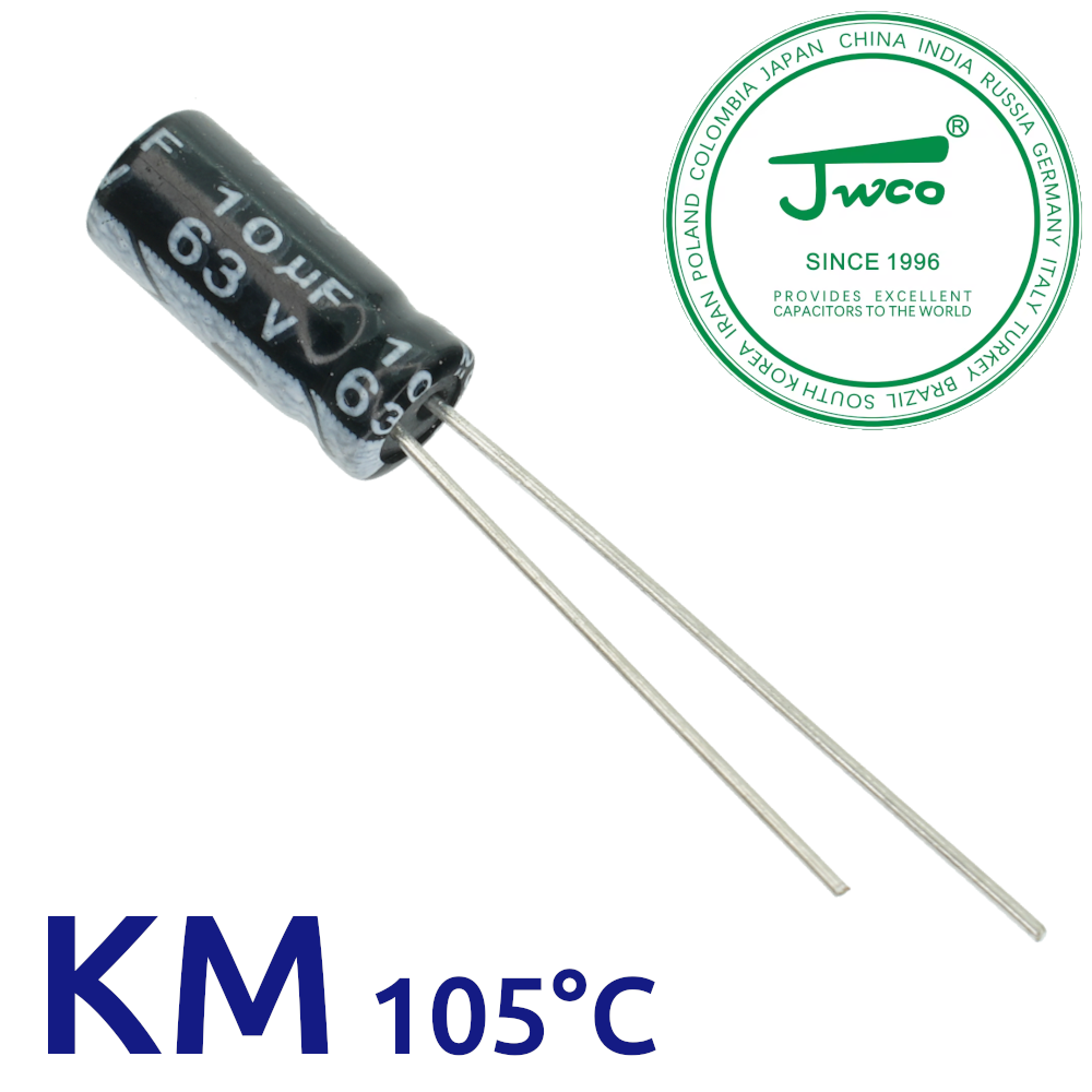 10мкФ 63В (5x11) KM-105C Конденсатор электролитический