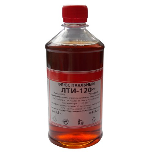 Флюс паяльный ЛТИ-120 (бутылка ПЭТ-500 мл. -  0,4 кг)