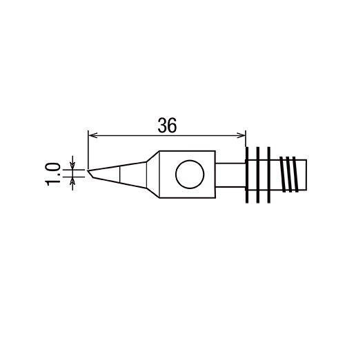 GP-101T-1C жало для газового паяльника GOOT