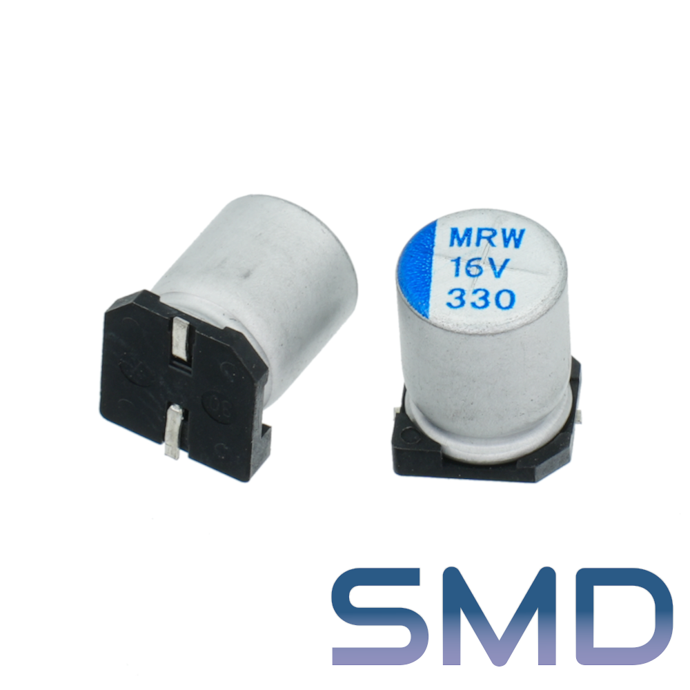 330мкФ 16В (8x10,5) SMD-монтаж Конденсатор электролитический