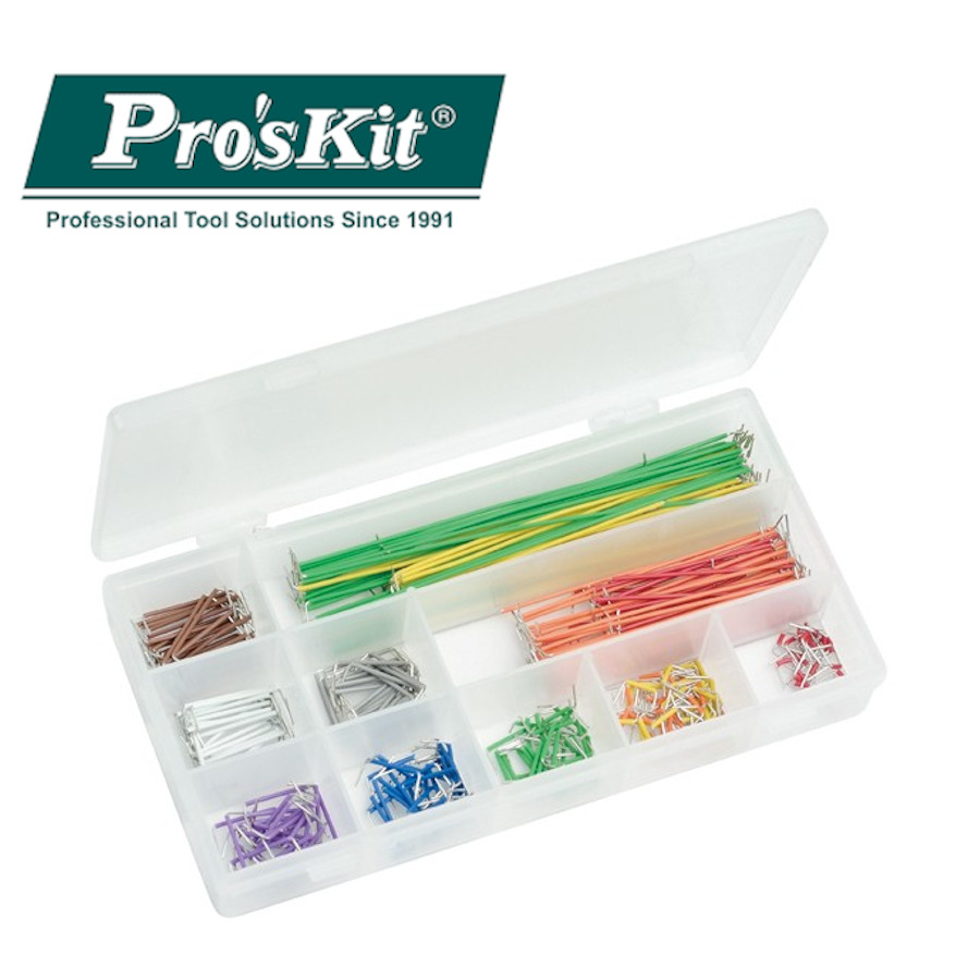 OP-E351 Pro'sKit Набор проводов для платы макетной (350шт. разной длины)