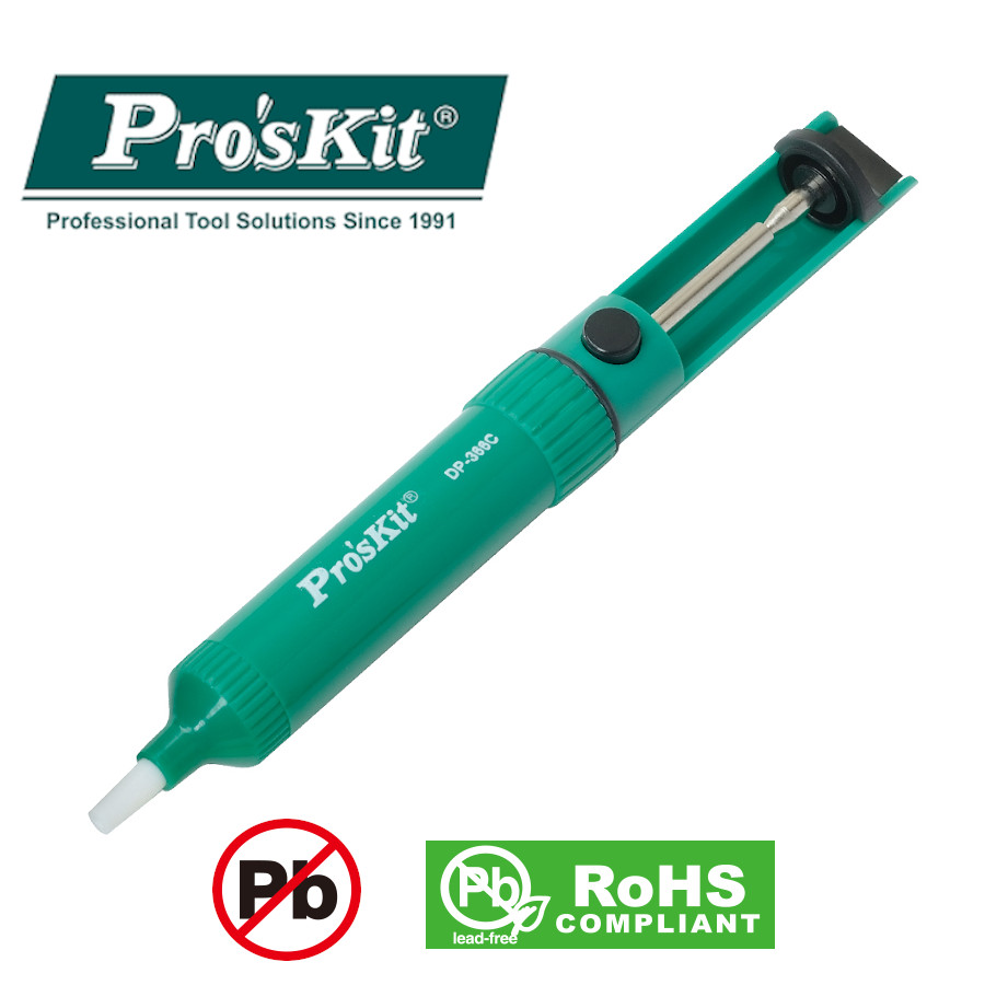 DP-366C Pro'sKit Оловоотсос пластиковый (195мм)