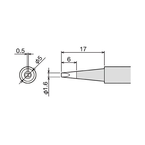 PX-60RT-1.6D жало (d6.5х26мм) GOOT