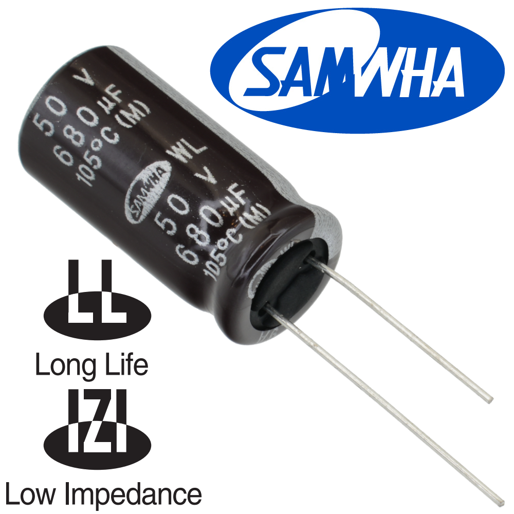 680мкФ 50В (12x25) WL (5000ч.) (low imp.) Конденсатор электролитический