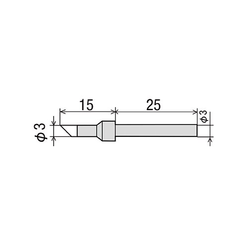 CS-20/30RT-3C жало для паяльника CS21/31(d3х40мм) goot