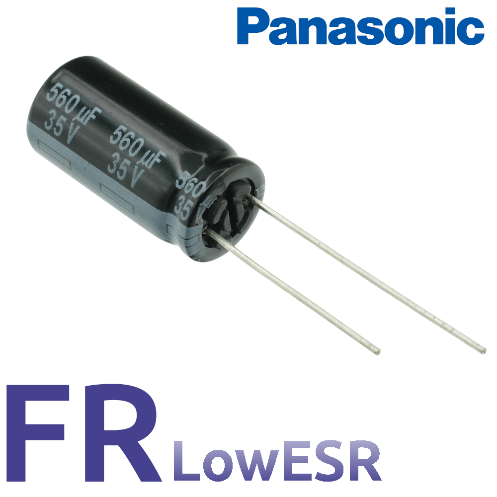 560мкФ 35В (10х20) FR (10000ч.) (low imp.) Конденсатор электролитический Panasonic