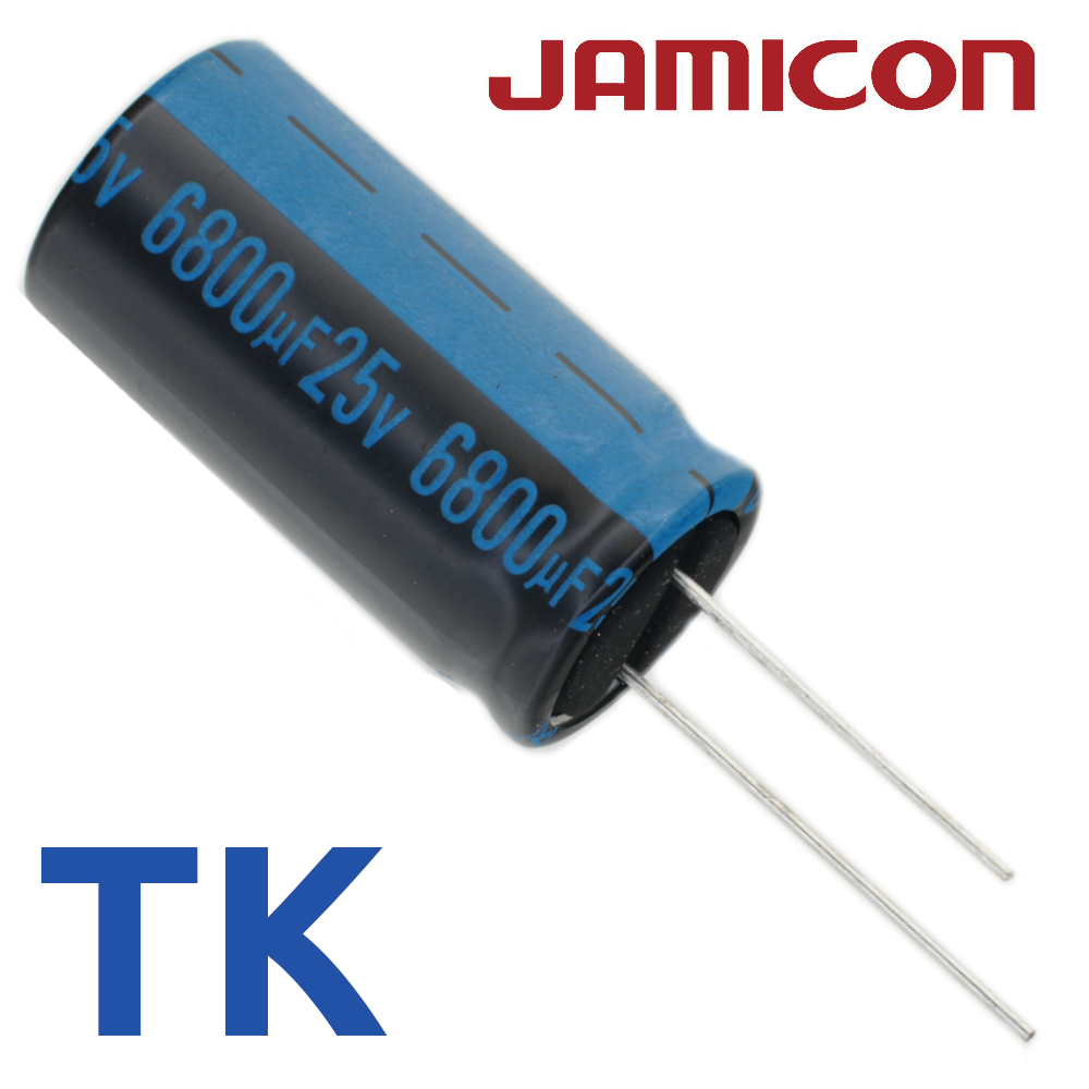 6800мкФ 25В (18x35,5) TKR-105C Конденсатор электролитический