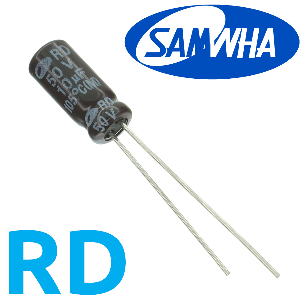 10мкФ 50В (5x11) RD-105C Конденсатор электролитический